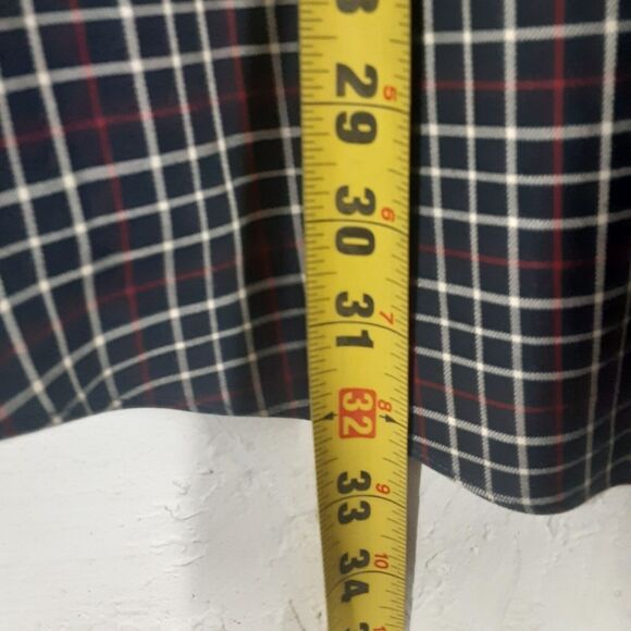 Brooks Brothers Mens L Blue Plaid Check Long Sleeve Button Up Shirt Non Iron - Picture 8 of 8